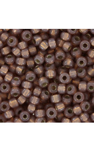 Miyuki rocailles Perlen 8/0 - Dyed rose bronze silver lined 8-641